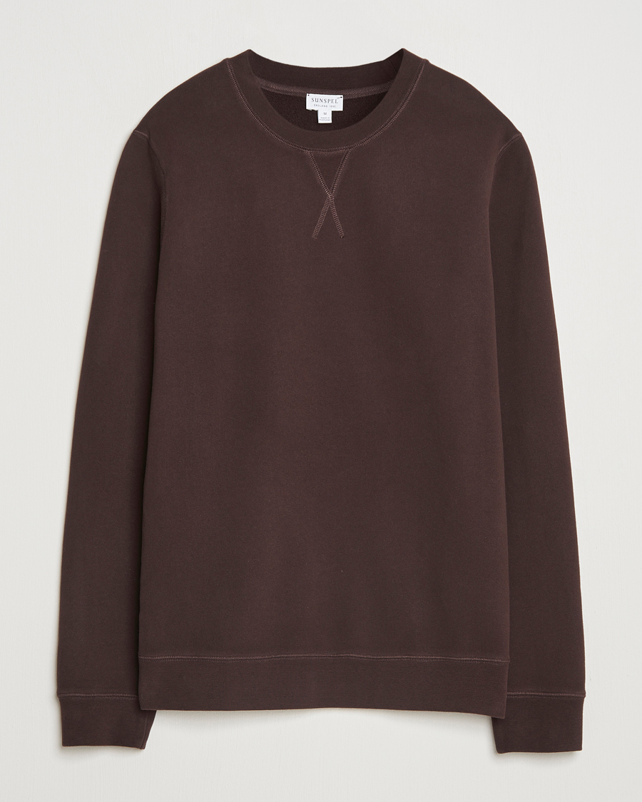 Men | Sweaters & Knitwear | Sunspel | Loopback Sweatshirt Truffle
