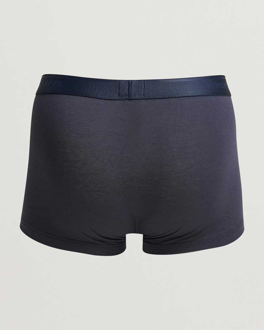 Men | Underwear & Socks | Sunspel | 3-Pack Cotton Stretch Trunk Navy