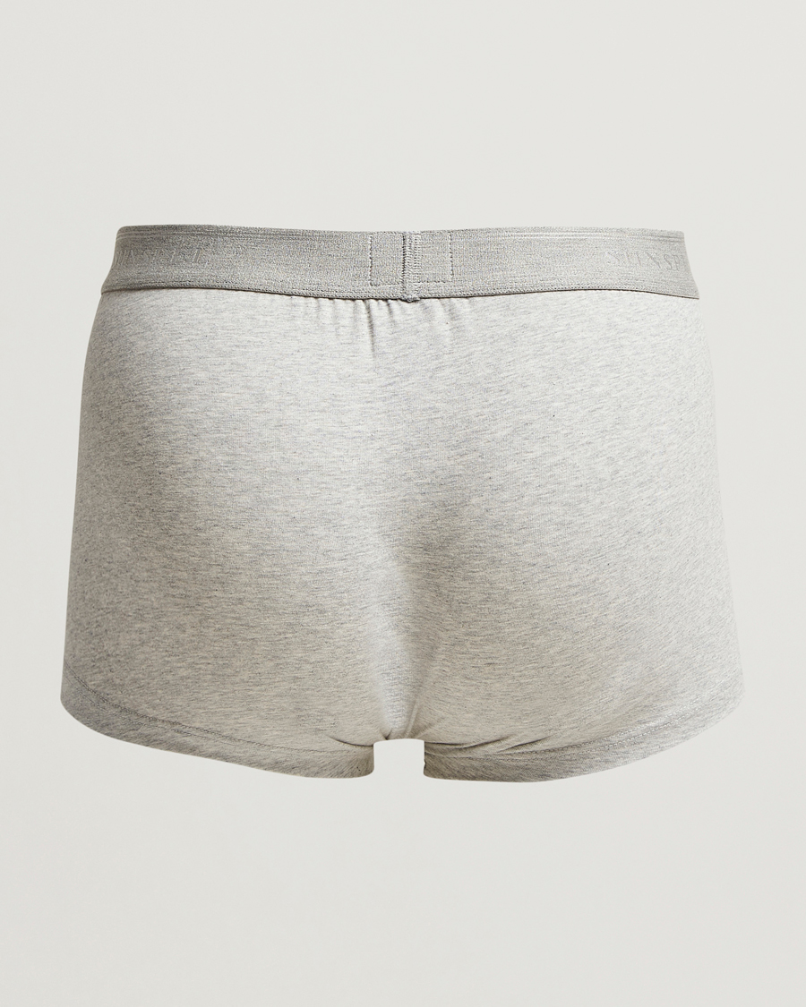 Men | Underwear & Socks | Sunspel | 3-Pack Cotton Stretch Trunk Grey