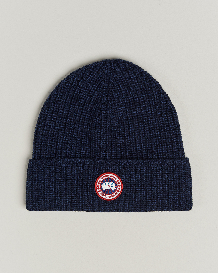 Men | Beanies | Canada Goose | Rib Toque Navy Heather