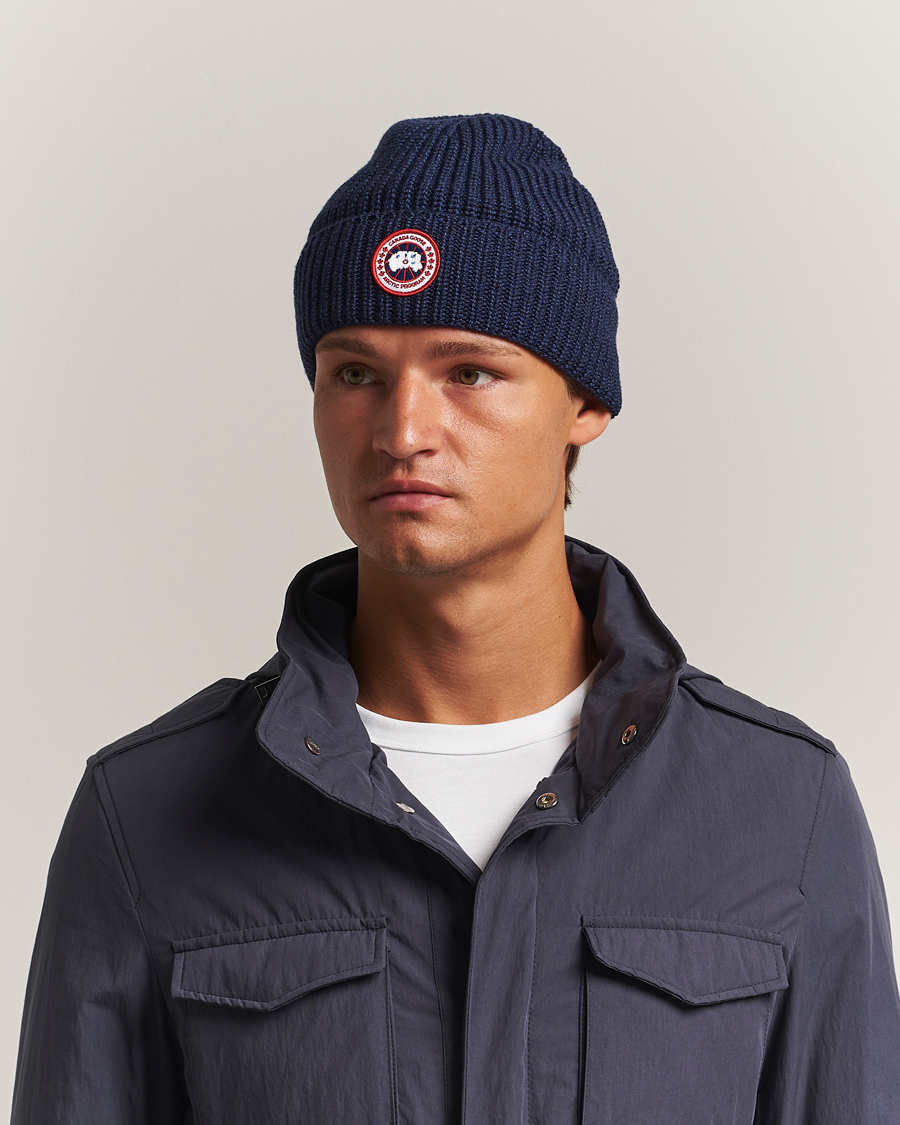 Men | Beanies | Canada Goose | Rib Toque Navy Heather