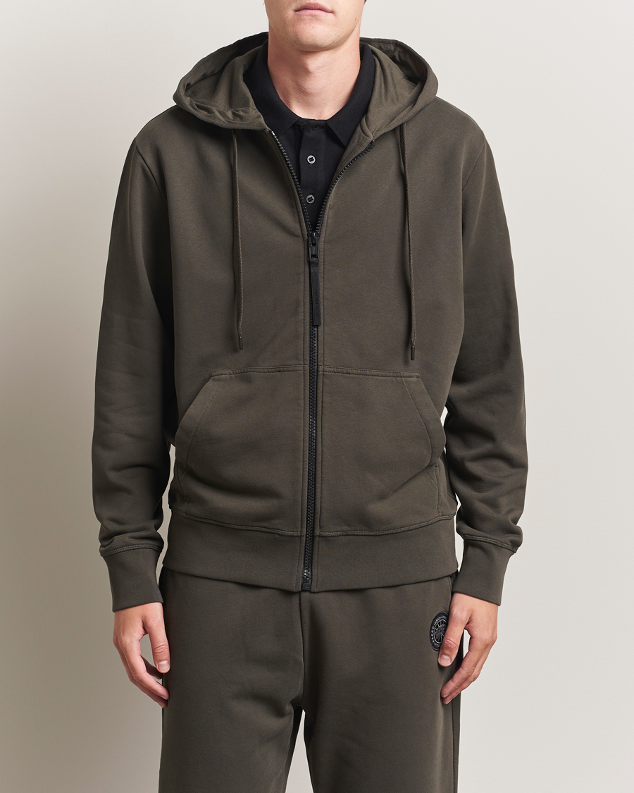 Men | Sweaters & Knitwear | Canada Goose Black Label | Huron Full Zip Hoodie Volcano