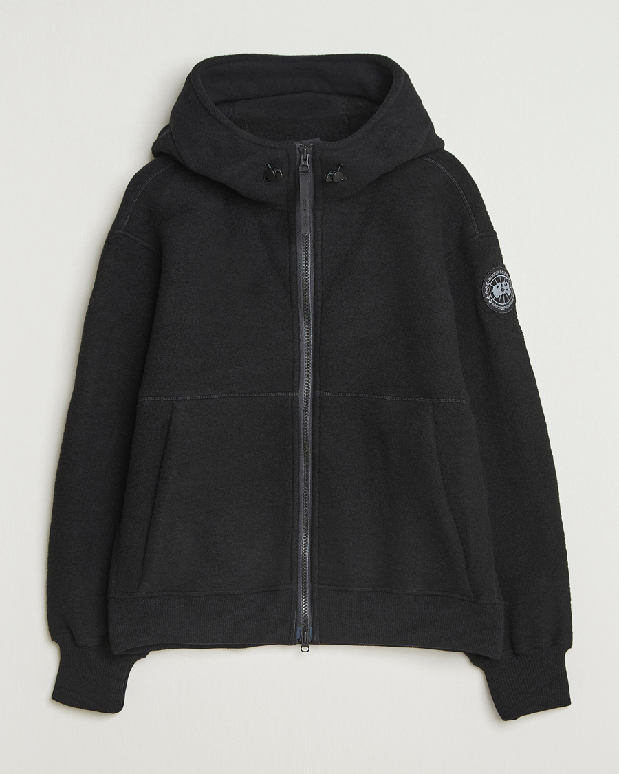 Men | Sweaters & Knitwear | Canada Goose Black Label | Chillwack Fleece Bomber Black