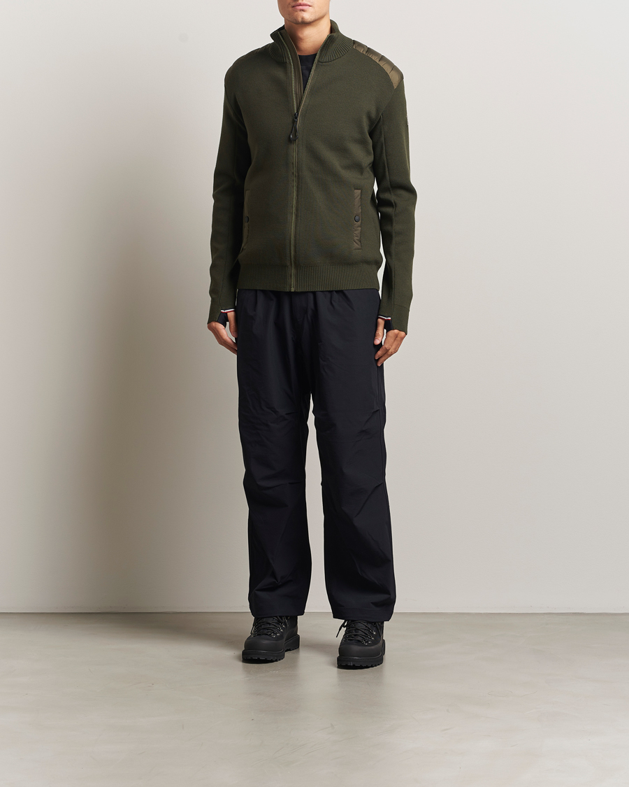 Men | Coats & Jackets | Moncler Grenoble | Padded Hybrid Jacket Forest Green