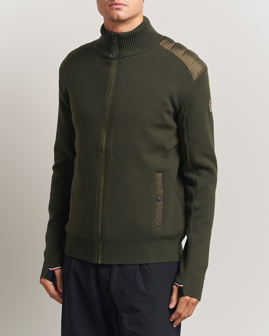 Men | Coats & Jackets | Moncler Grenoble | Padded Hybrid Jacket Forest Green