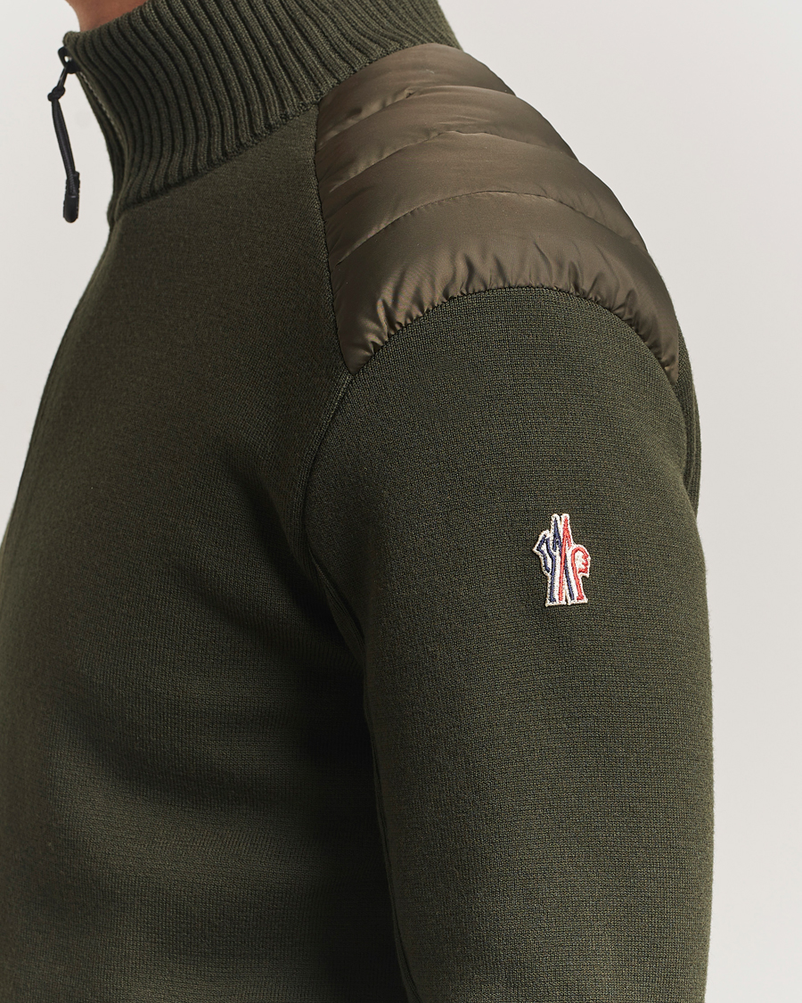 Men | Coats & Jackets | Moncler Grenoble | Padded Hybrid Jacket Forest Green