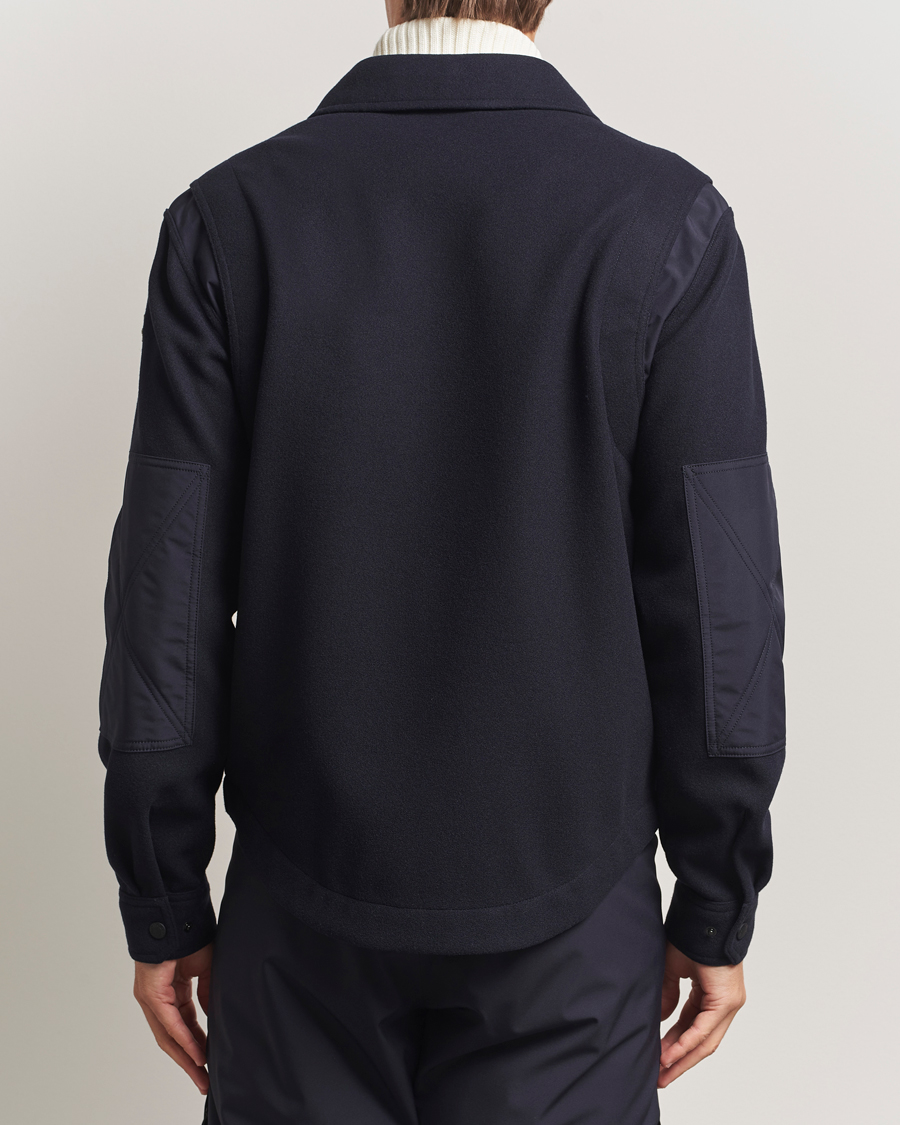 Men | Coats & Jackets | Moncler Grenoble | Brushed Cotton Overshirt Navy