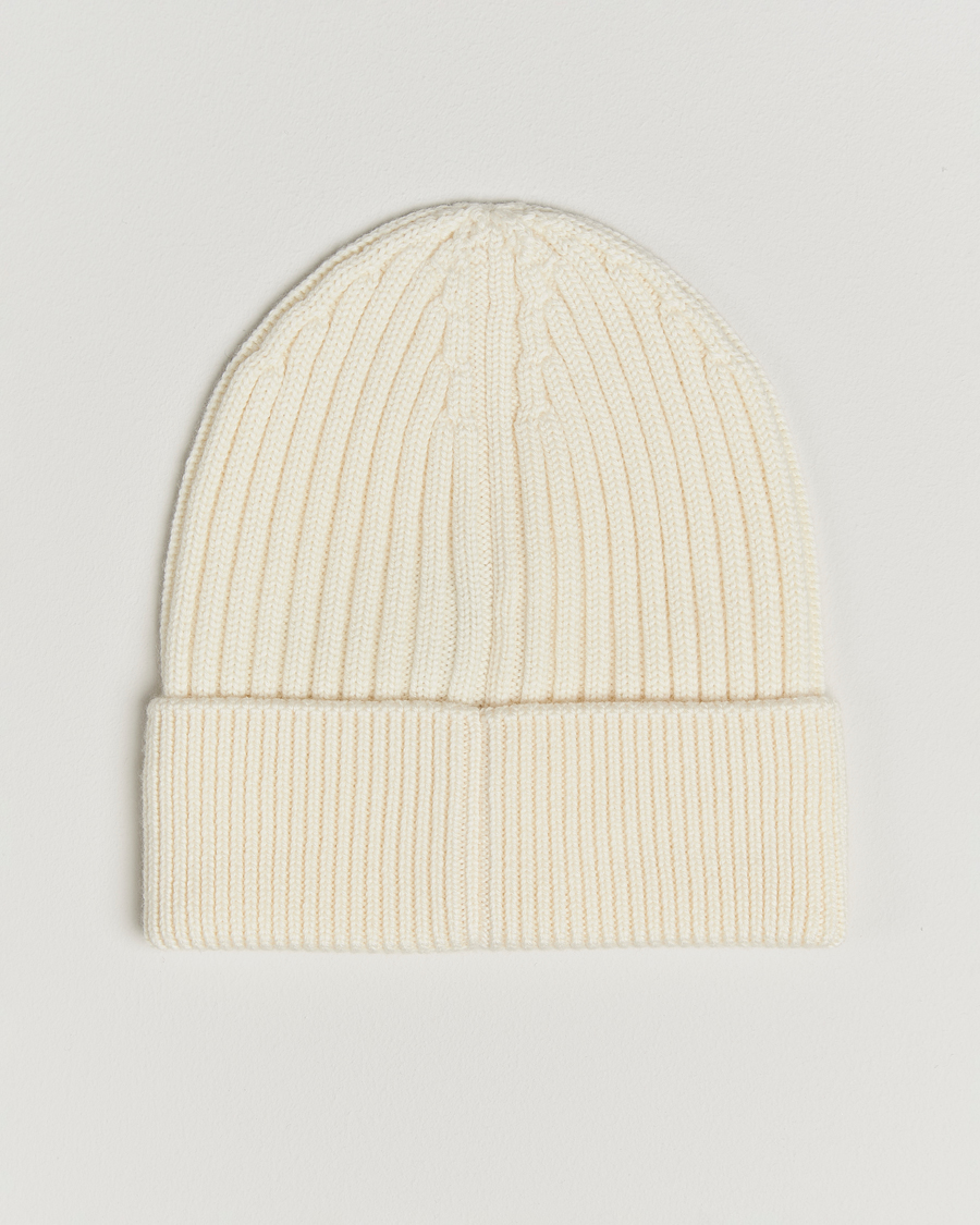 Men | Beanies | Moncler Grenoble | Rib Wool Beanie Off White