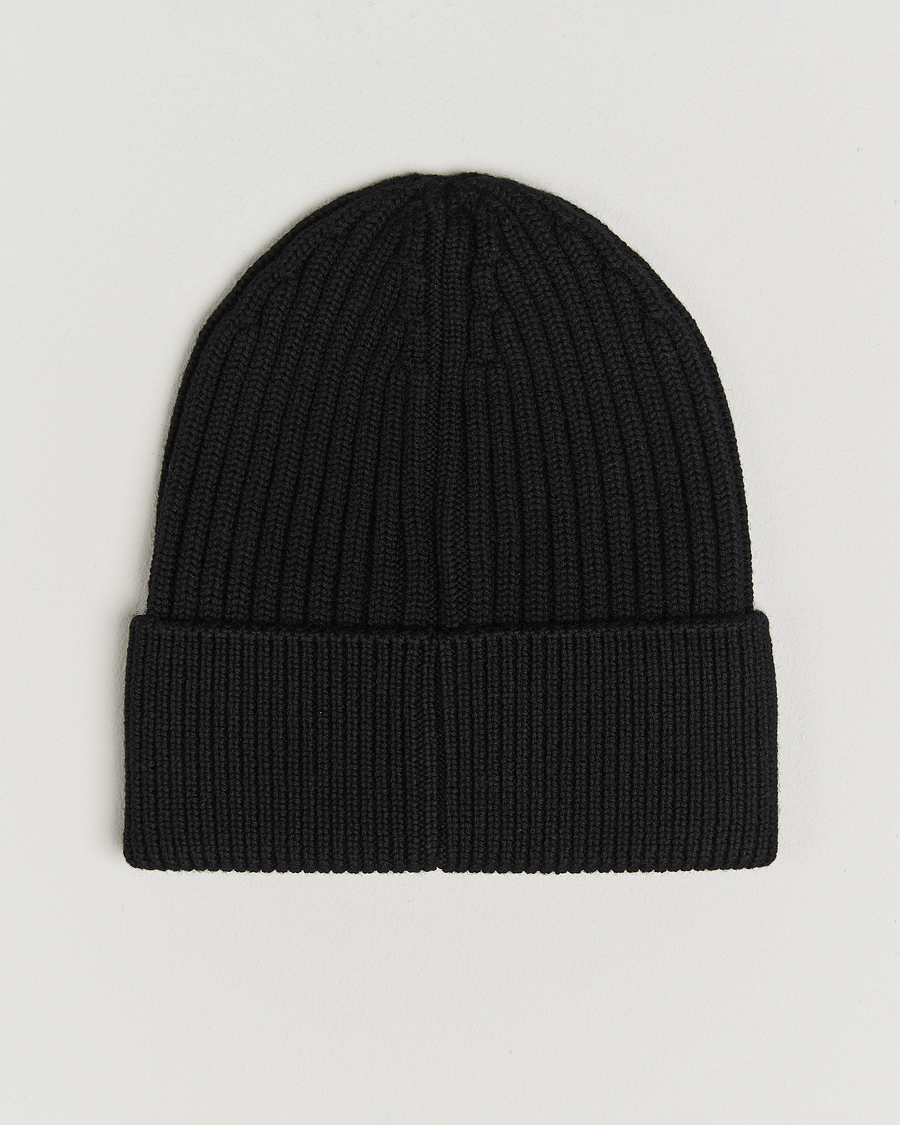 Men | Beanies | Moncler Grenoble | Rib Wool Beanie Black