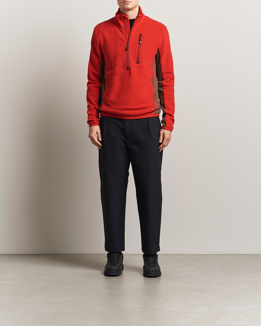 Moncler Grenoble Performance Zip Sweater Racing Red at CareOfCarl.com