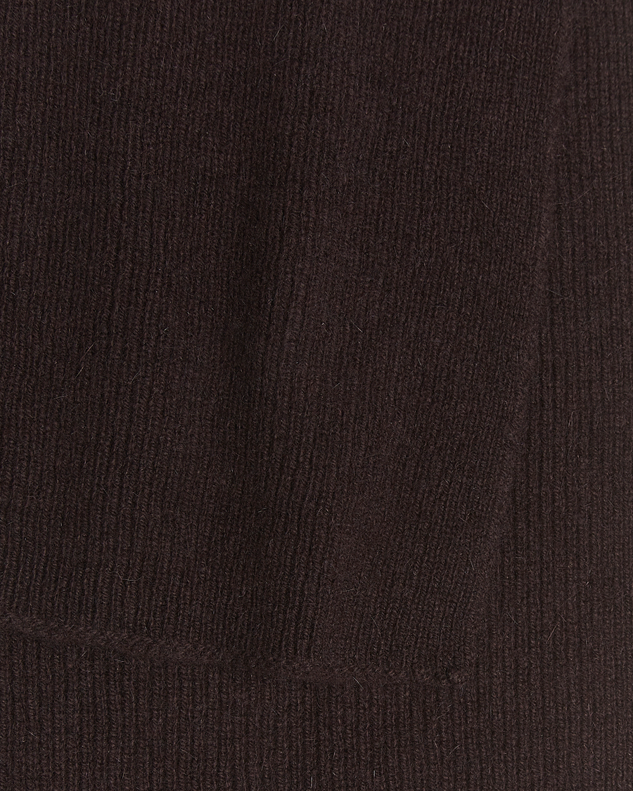 Men | Scarves | Le Bonnet | Lambswool/Caregora Scarf Espresso