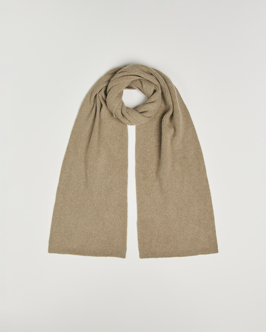 Men | Scarves | Le Bonnet | Lambswool/Caregora Scarf Clay