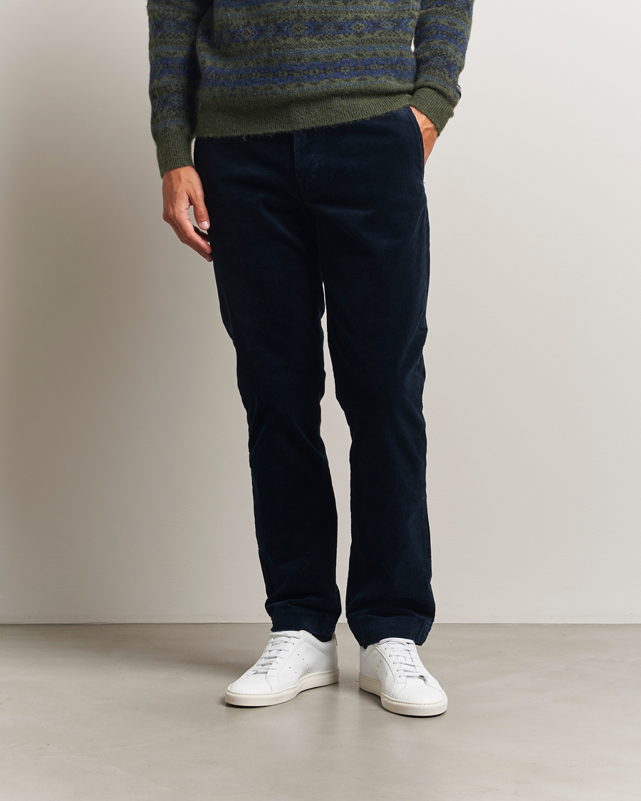 Men | Trousers | Polo Ralph Lauren | Bedford Corduroy 5-Pocket Pants Aviator Navy