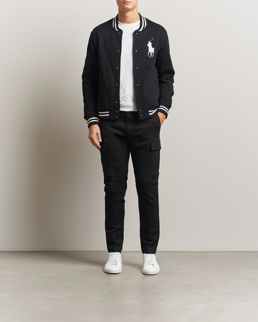 Men | Trousers | Polo Ralph Lauren | Knit Like Cargo Pants Polo Black