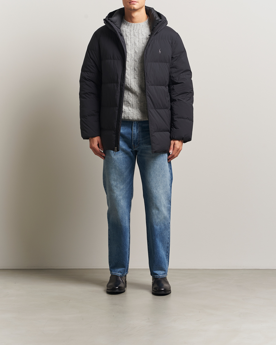 Men | Coats & Jackets | Polo Ralph Lauren | Plain Weave Down Coat Polo Black