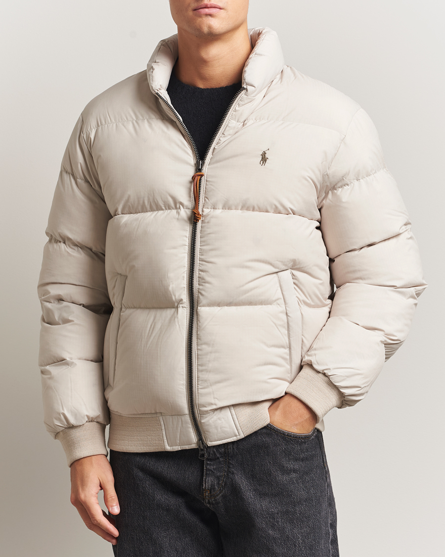 Men | Coats & Jackets | Polo Ralph Lauren | Wyoming Bomber Jacket Khaki Stone