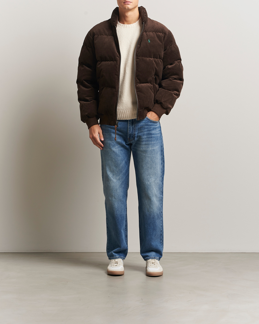 Men | Coats & Jackets | Polo Ralph Lauren | Wyoming Corduroy Bomber Jacket Dark Beech