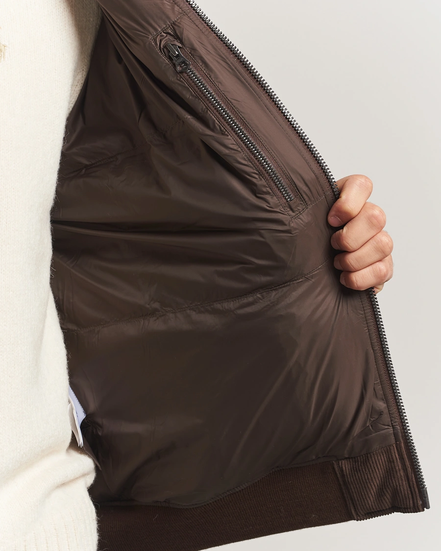 Men | Coats & Jackets | Polo Ralph Lauren | Wyoming Corduroy Bomber Jacket Dark Beech