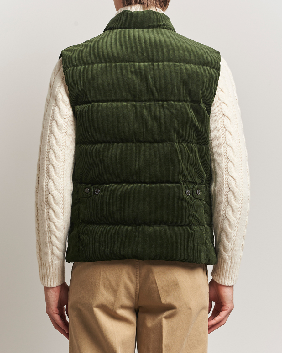 Men | Gilets | Polo Ralph Lauren | Quilted Corduroy Vest Country Olive
