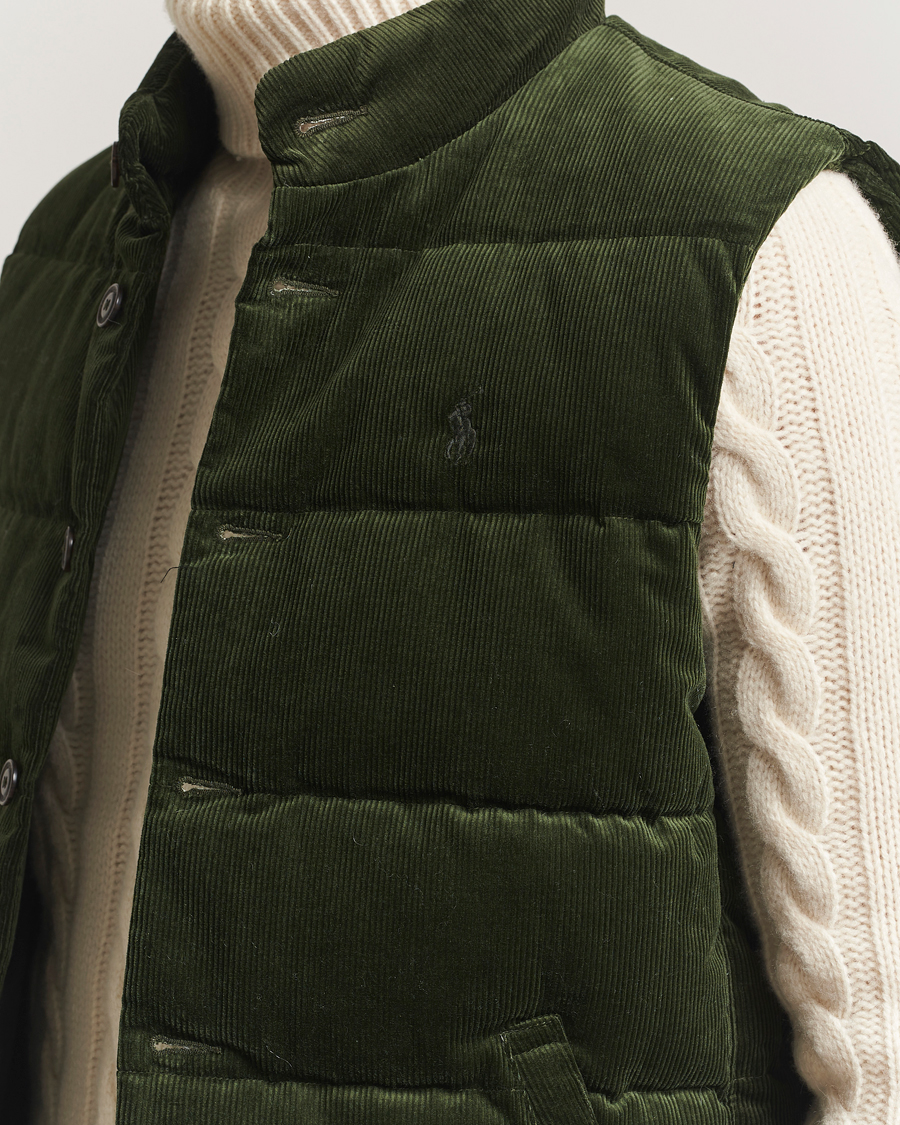 Men | Gilets | Polo Ralph Lauren | Quilted Corduroy Vest Country Olive