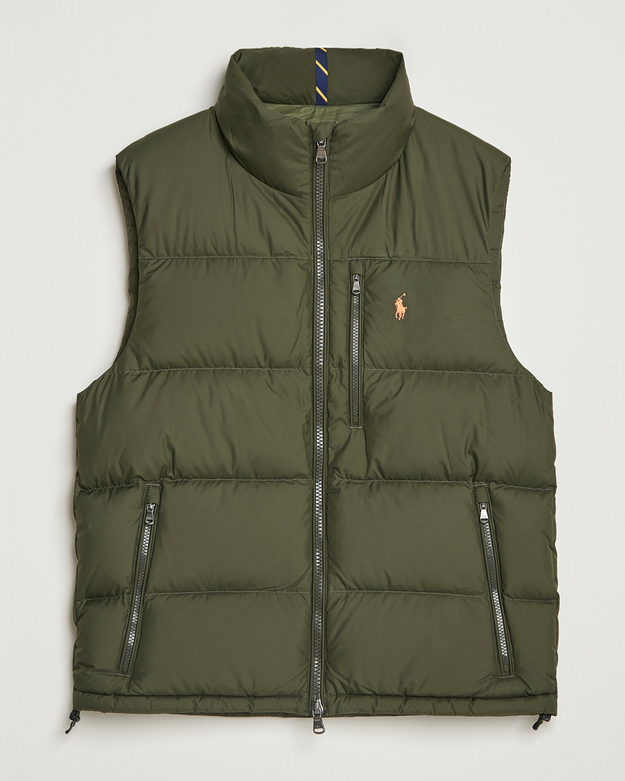Men | Coats & Jackets | Polo Ralph Lauren | Gorham Down Vest Company Olive