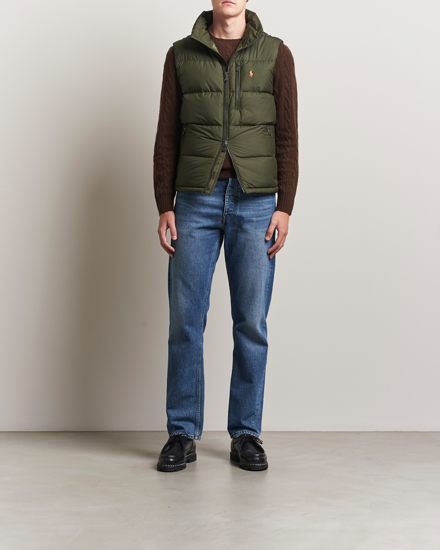 Men | Coats & Jackets | Polo Ralph Lauren | Gorham Down Vest Company Olive
