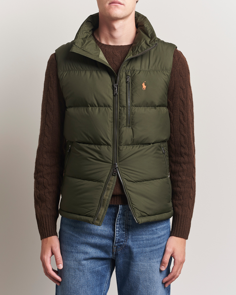 Men | Coats & Jackets | Polo Ralph Lauren | Gorham Down Vest Company Olive