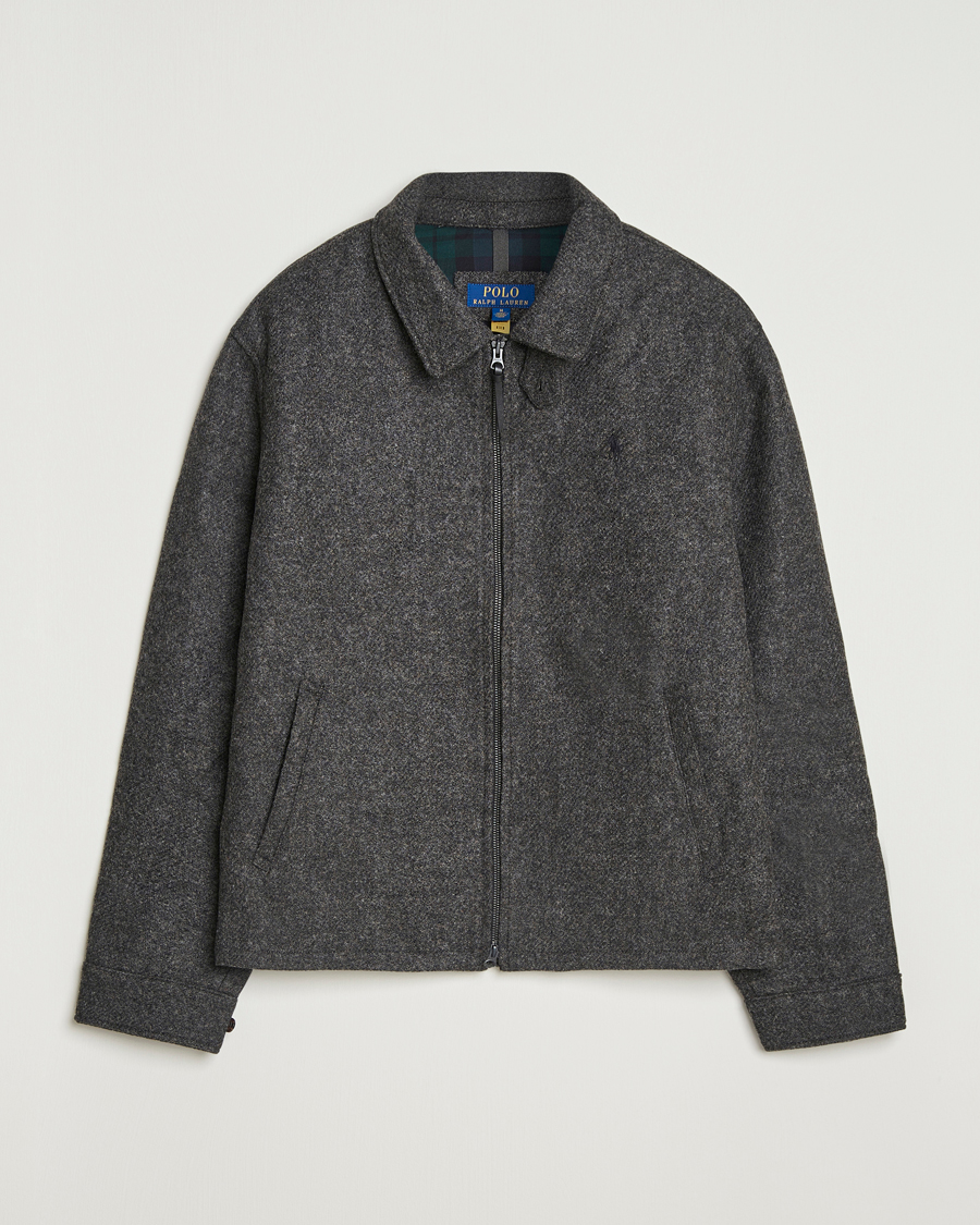 Men | Coats & Jackets | Polo Ralph Lauren | Heritage Twill Wool Windbreaker Barclay Heather