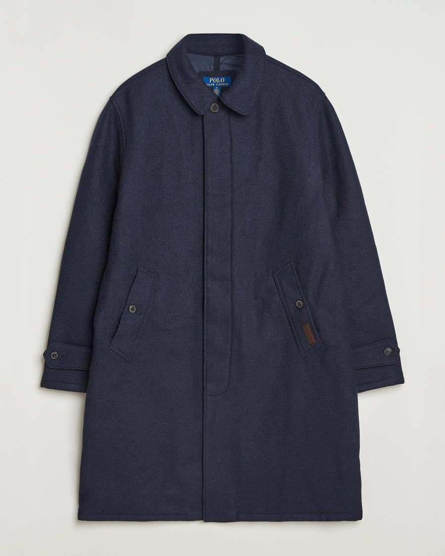 Men | Coats & Jackets | Polo Ralph Lauren | Heritage Twill Wool Coat Collection Navy