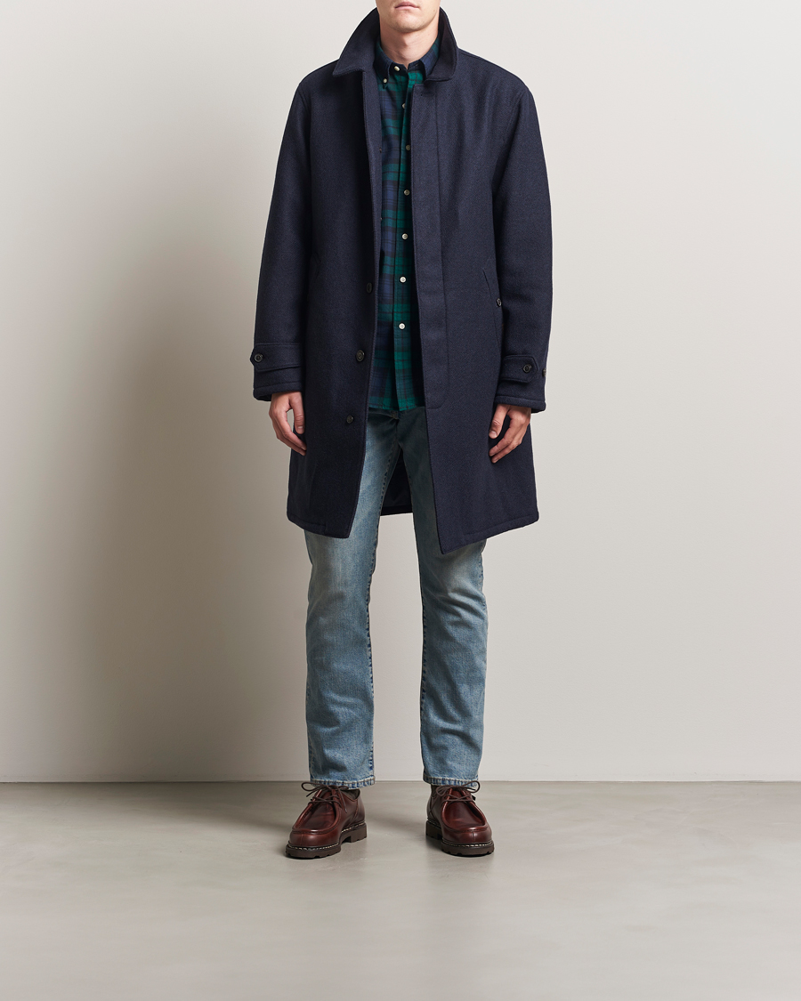 Men | Coats & Jackets | Polo Ralph Lauren | Heritage Twill Wool Coat Collection Navy