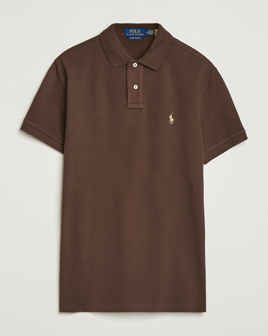 Men | Polo Shirts | Polo Ralph Lauren | Custom Slim Fit Polo Nutmeg Brown