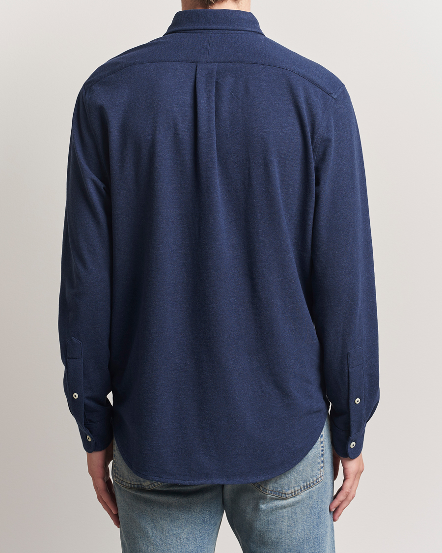 Men | Shirts | Polo Ralph Lauren | Featherweight Mesh Shirt Spring Navy Heather