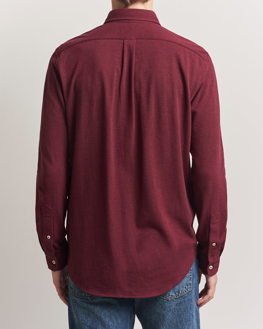Men | Shirts | Polo Ralph Lauren | Featherweight Mesh Shirt Spring Wine Heather