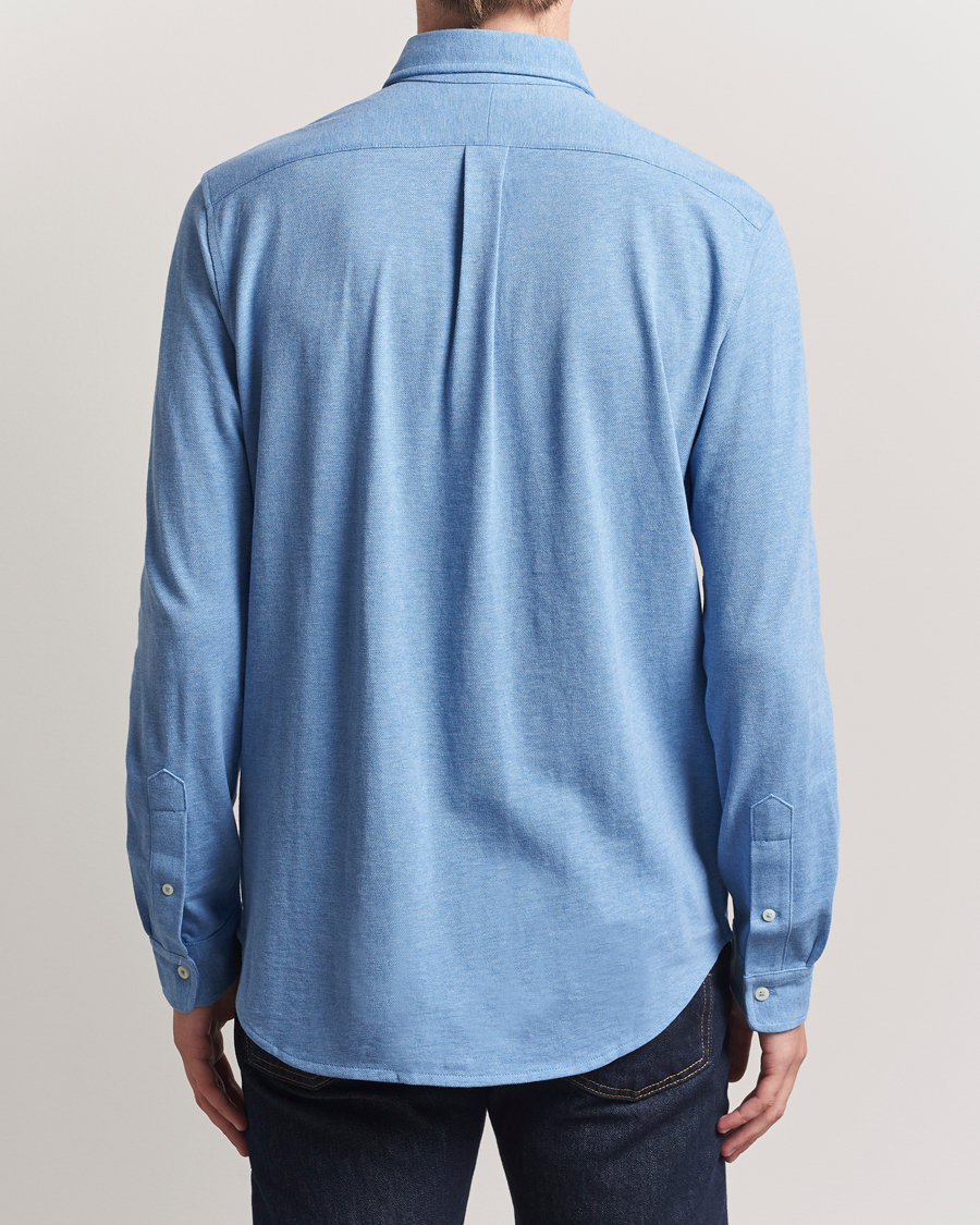 Men | Shirts | Polo Ralph Lauren | Featherweight Mesh Shirt Soft Royal Heather
