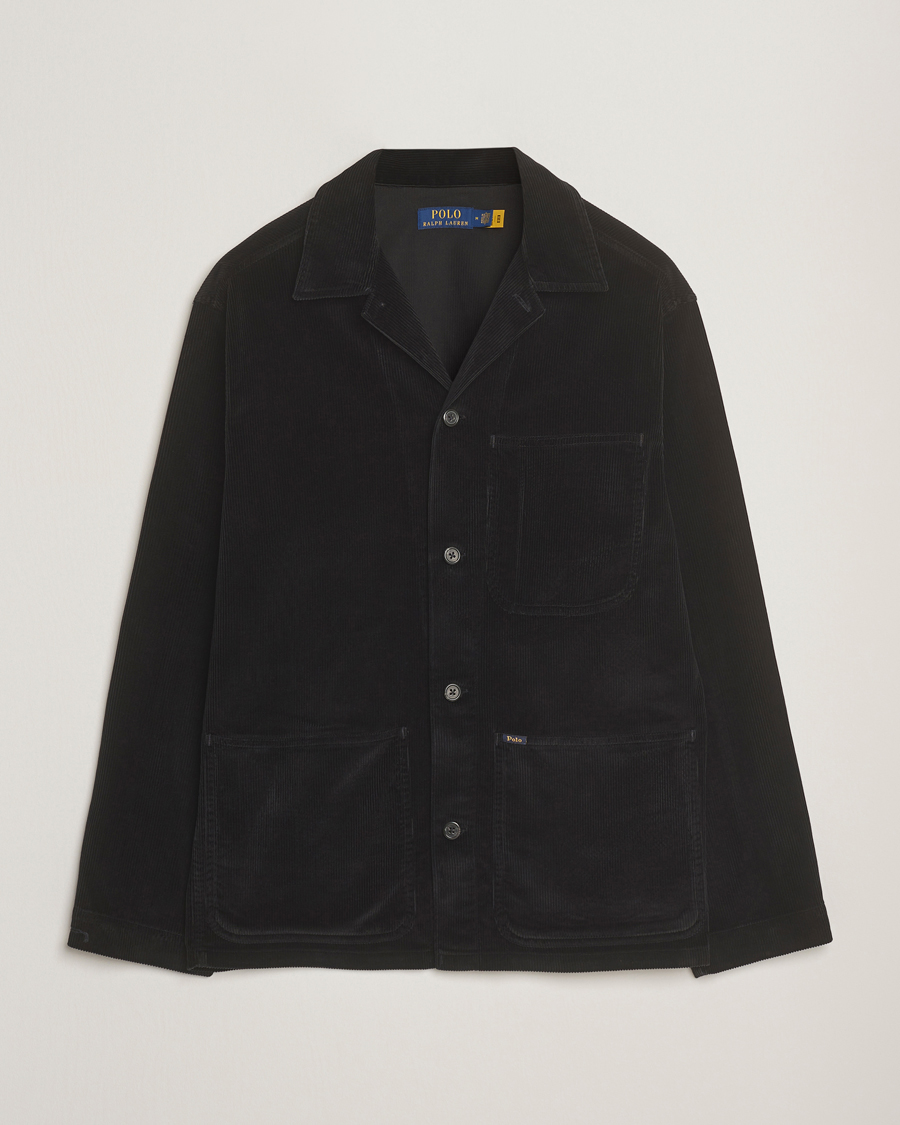 Men | Shirts | Polo Ralph Lauren | Corduroy Pocket Shirt Polo Black