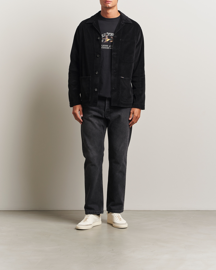 Men | Shirts | Polo Ralph Lauren | Corduroy Pocket Shirt Polo Black