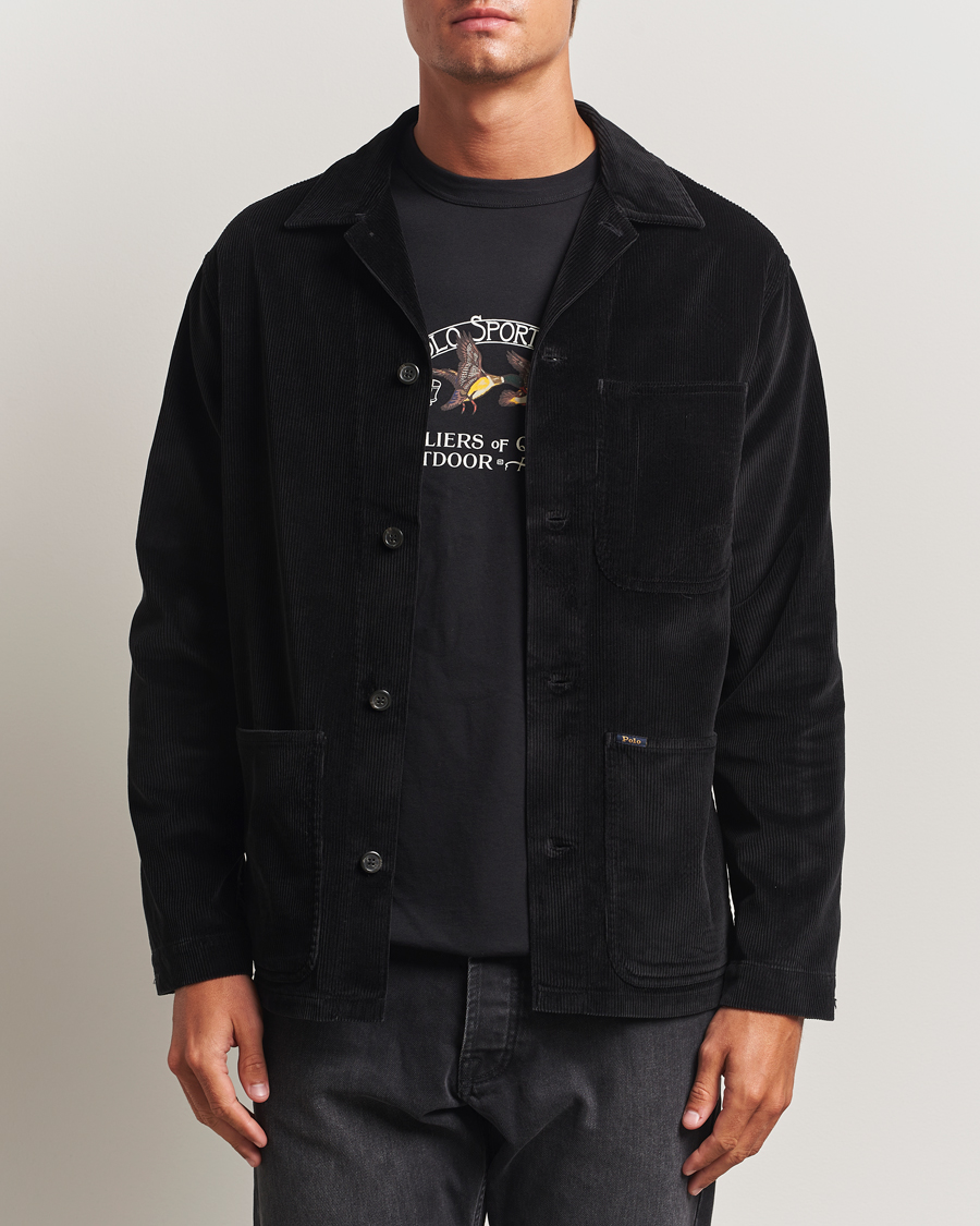 Men | Shirts | Polo Ralph Lauren | Corduroy Pocket Shirt Polo Black
