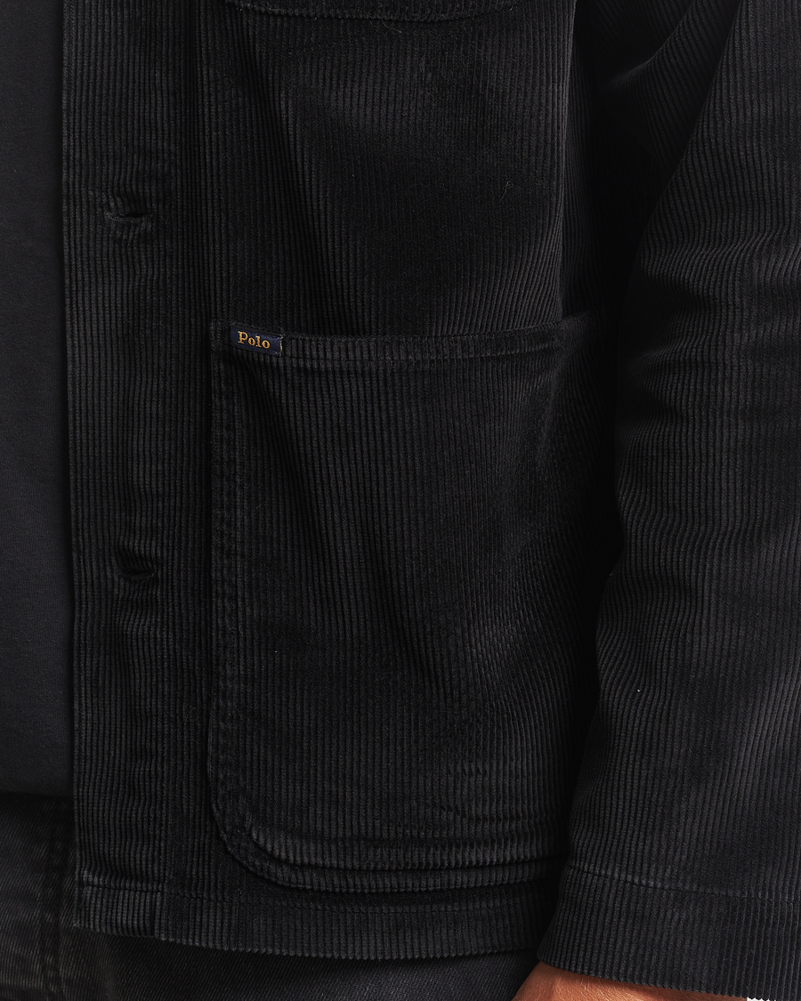Men | Shirts | Polo Ralph Lauren | Corduroy Pocket Shirt Polo Black