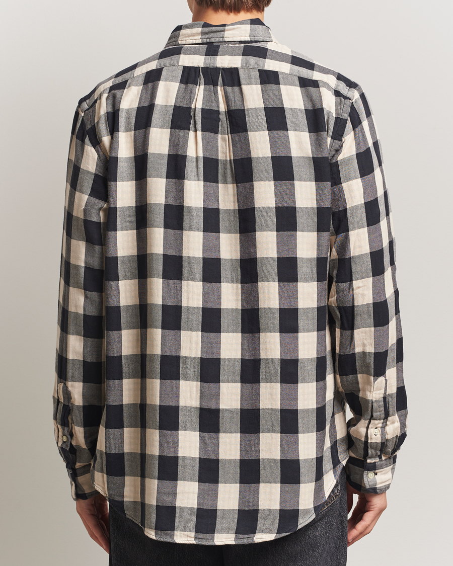 Men | Shirts | Polo Ralph Lauren | Custom Fit Double Faced Checked Shirt Cream/Black