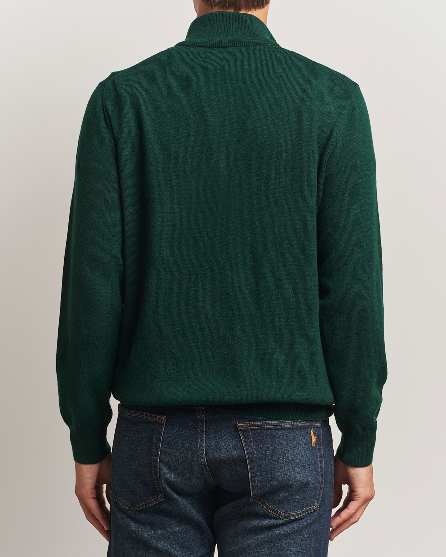 Men | Sweaters & Knitwear | Polo Ralph Lauren | Merino Half-Zip Sweater Moss Agate