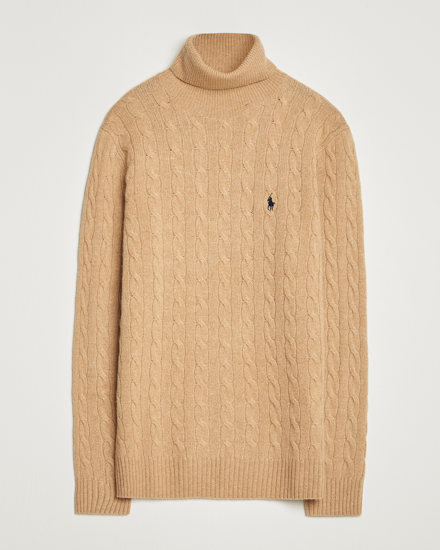 Men | Sweaters & Knitwear | Polo Ralph Lauren | Wool/Cashmere Rollneck Camel Melange