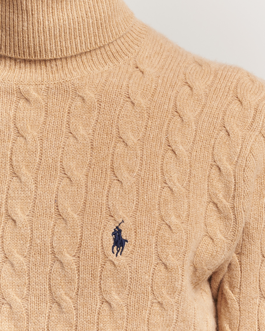 Men | Sweaters & Knitwear | Polo Ralph Lauren | Wool/Cashmere Rollneck Camel Melange