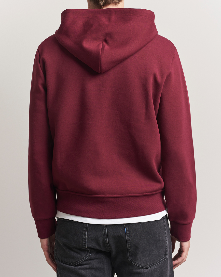 Men | Sweaters & Knitwear | Polo Ralph Lauren | Double Knitted Full-Zip Hoodie Classic Wine