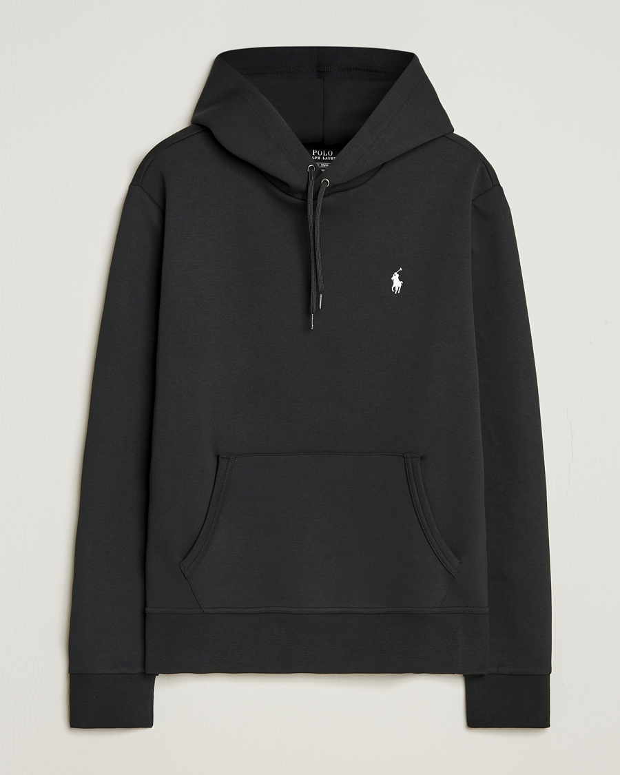 Men | Sweaters & Knitwear | Polo Ralph Lauren | Double Knitted Hoodie Polo Black