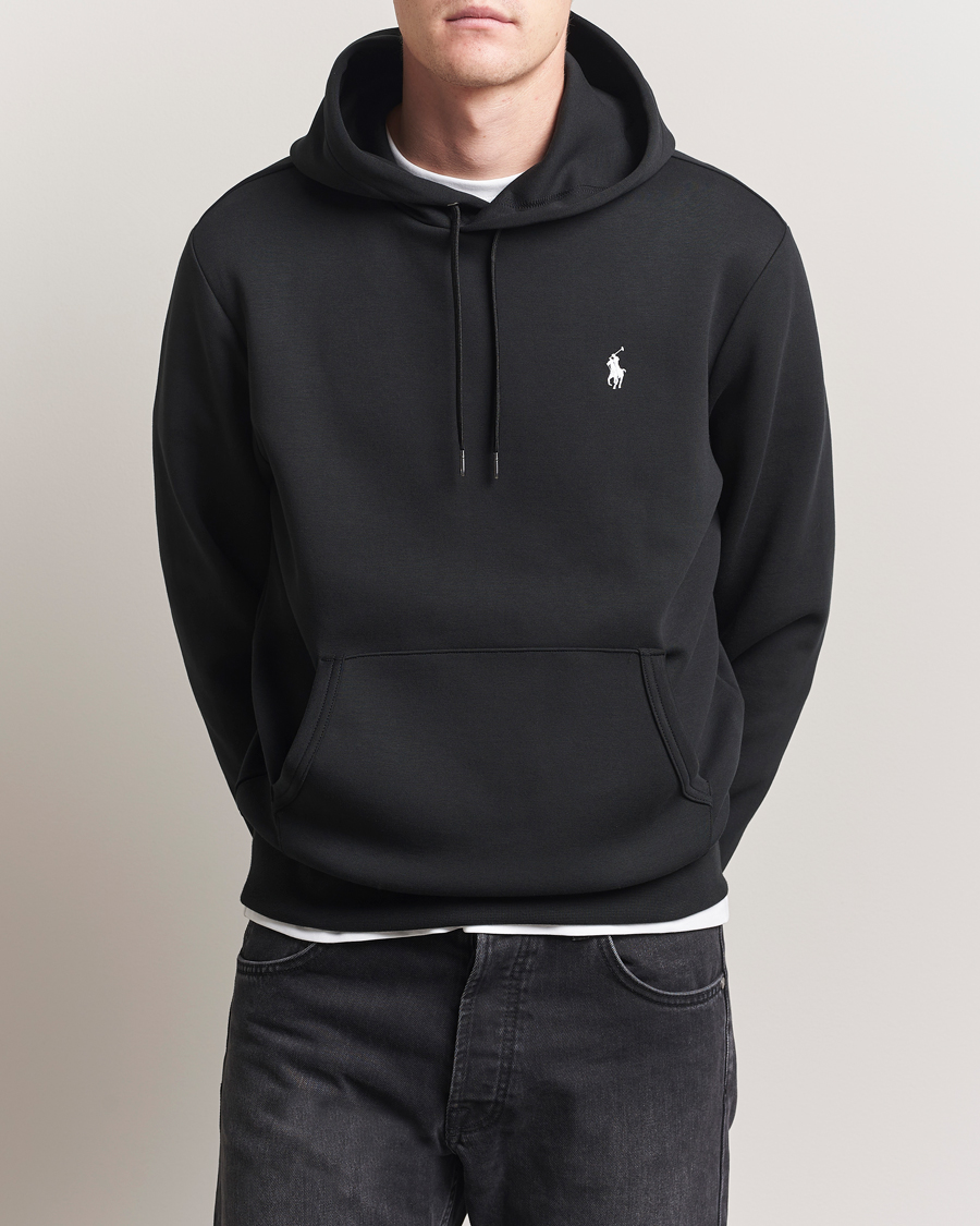 Men | Sweaters & Knitwear | Polo Ralph Lauren | Double Knitted Hoodie Polo Black