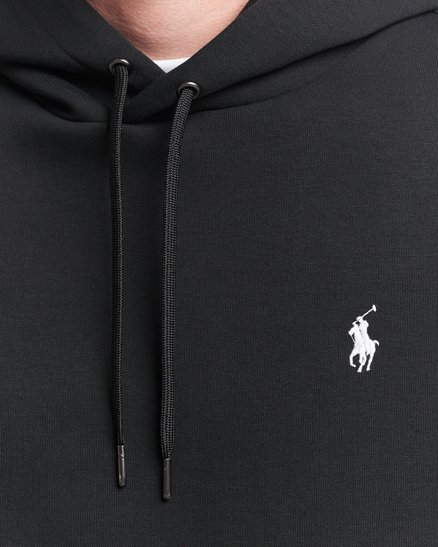 Men | Sweaters & Knitwear | Polo Ralph Lauren | Double Knitted Hoodie Polo Black