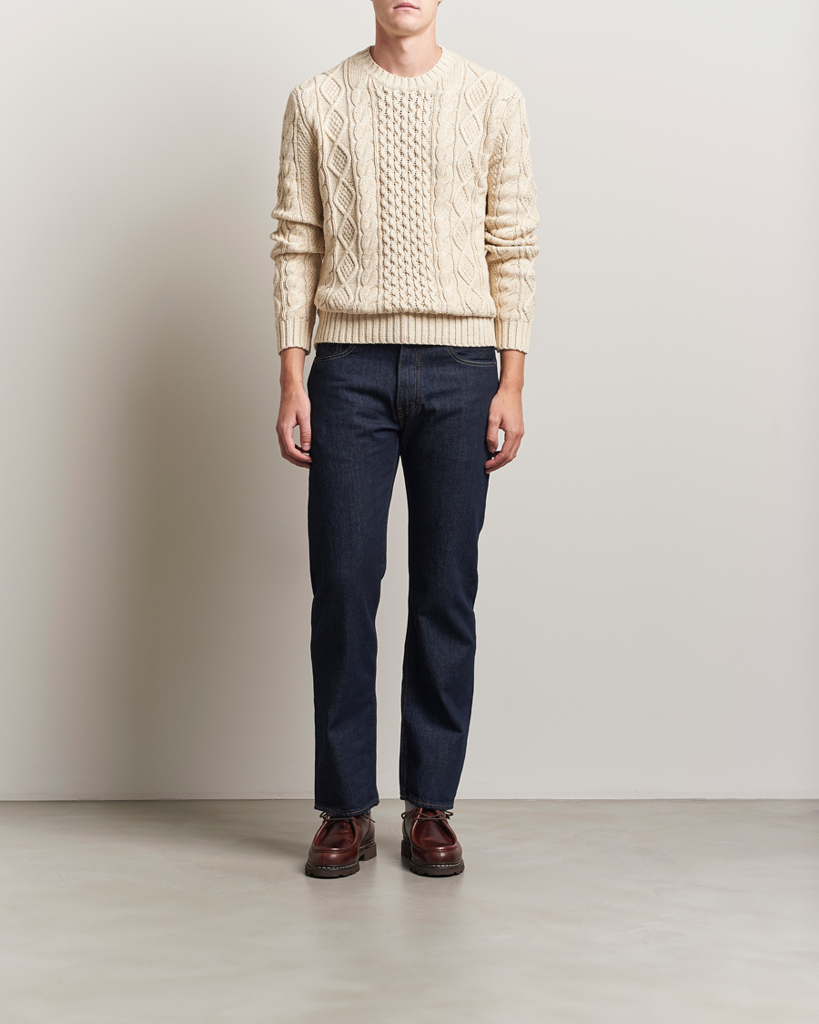 Men | Sweaters & Knitwear | Polo Ralph Lauren | Cotton Marl Pullover Oatmeal