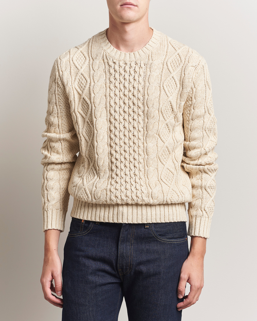 Men | Sweaters & Knitwear | Polo Ralph Lauren | Cotton Marl Pullover Oatmeal