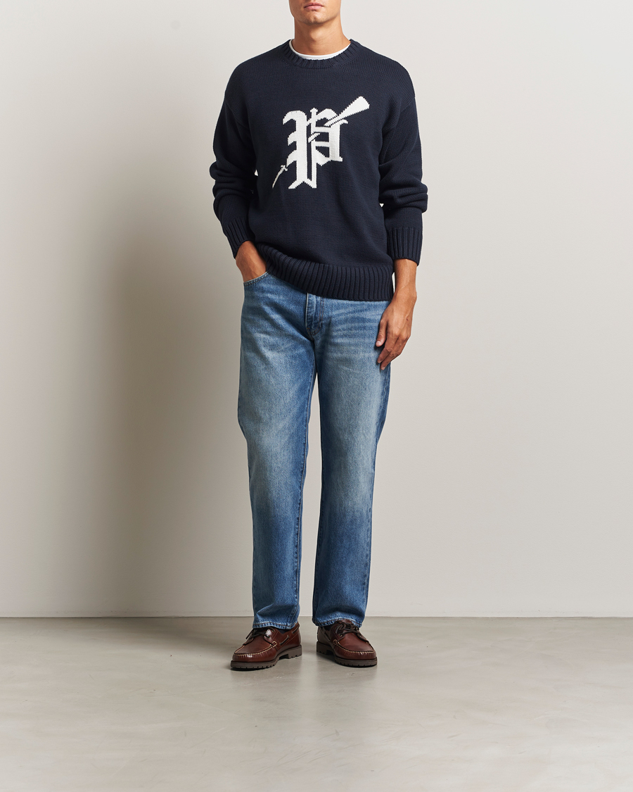 Men | Sweaters & Knitwear | Polo Ralph Lauren | Cotton Logo Sweater Hunter Navy