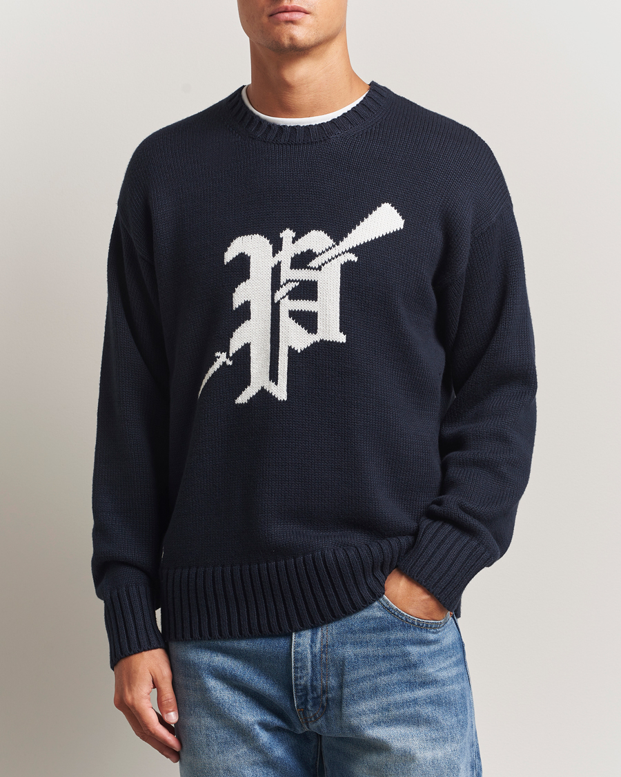Men | Sweaters & Knitwear | Polo Ralph Lauren | Cotton Logo Sweater Hunter Navy